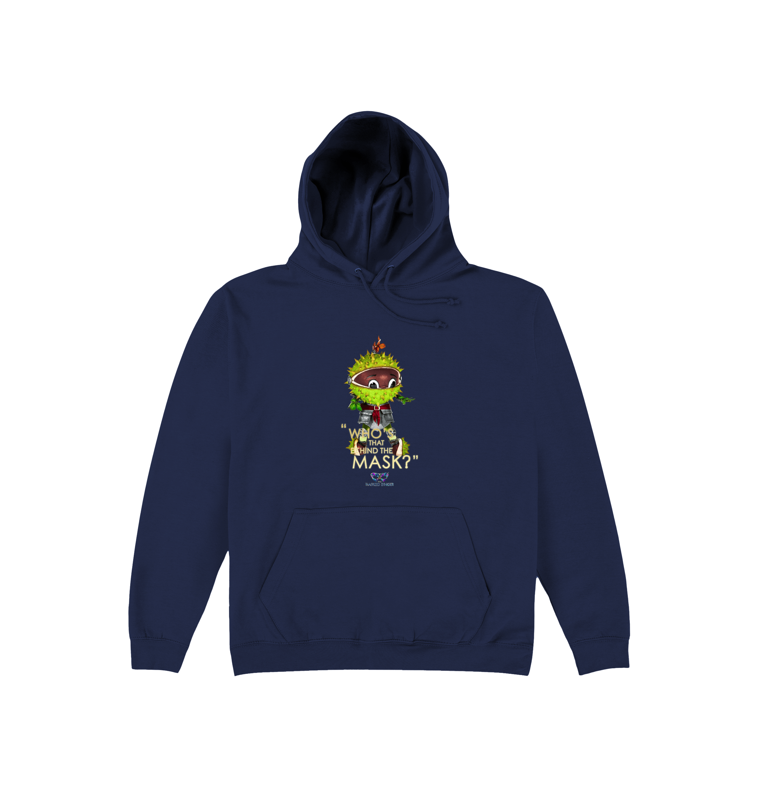 Oxford Navy Printed Hoody Front